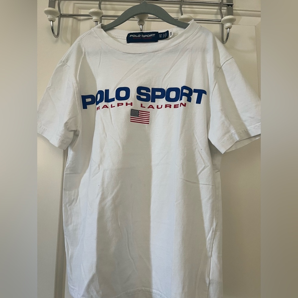 Polo by Ralph Lauren Kids White Tee with Blue and Red Logo
